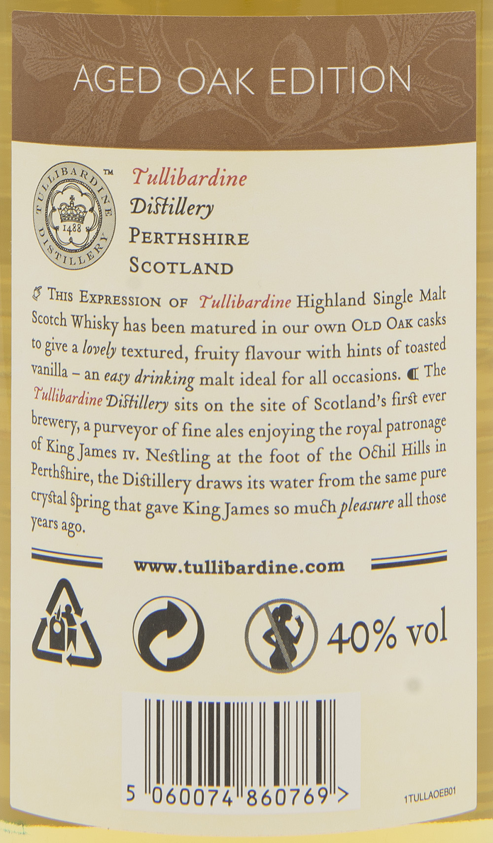 Billede: DSC_3736 Tullibardine Aged Oak Edition - bottle back label.jpg