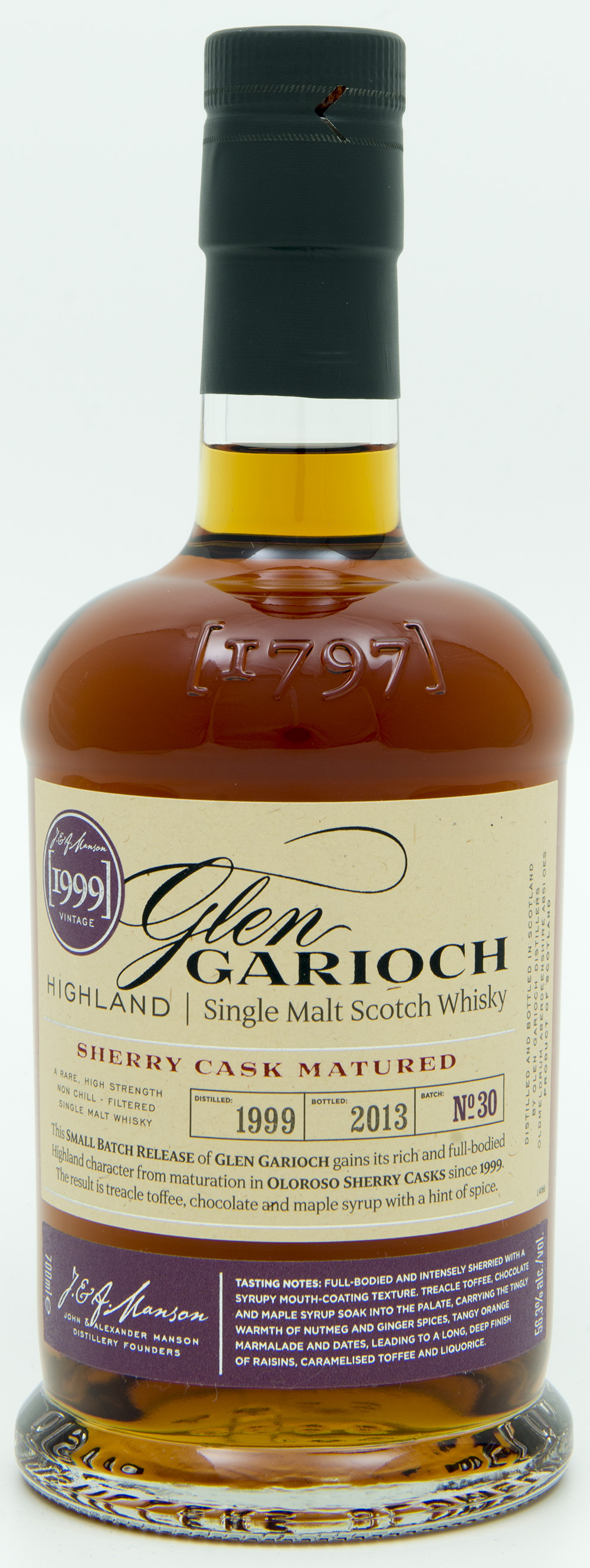Billede: DSC_6558 GlenGarioch Batch 30 - Sherry Cask Matured 1999-2013 - bottle front.jpg