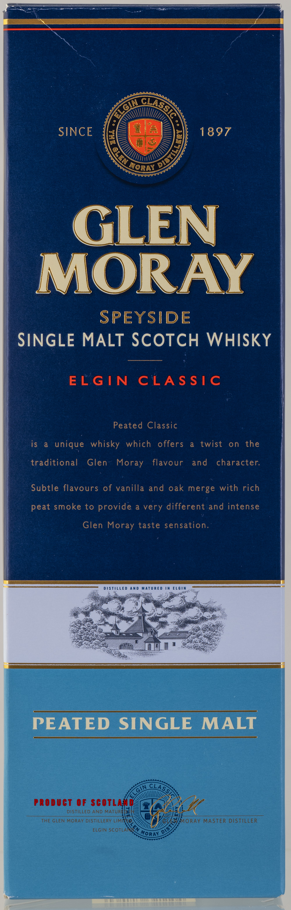 Billede: PHC_2270 - Glen Moray - Elgin Classic Peated - box front.jpg