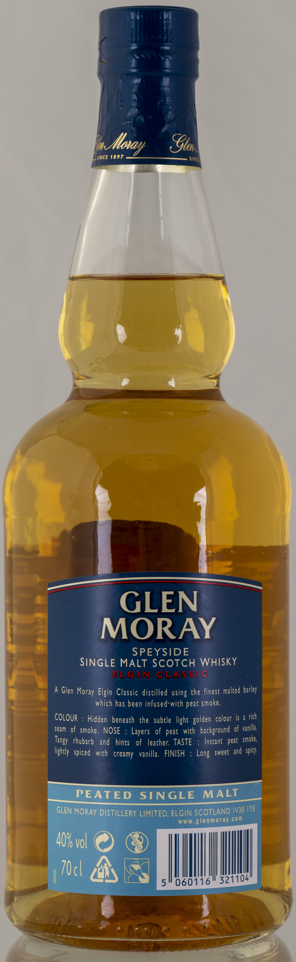 Billede: PHC_2273 - Glen Moray - Elgin Classic Peated - bottle back.jpg