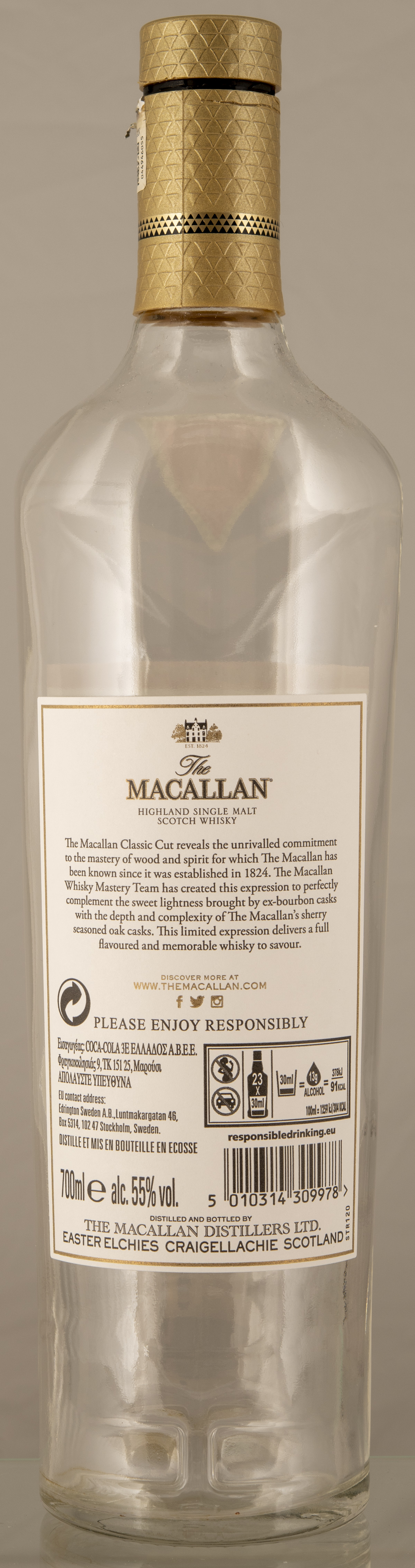 Billede: D85_8407 - MacAllan Classic Cut Limited 2020 edition - bottle back.jpg